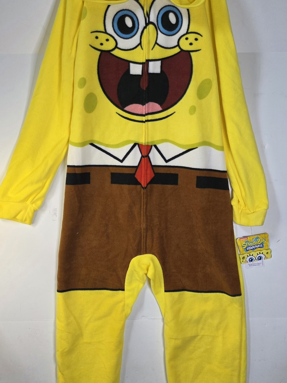 Nickelodeon SpongeBob Union Pj Suit Boys Size Large (10-12)